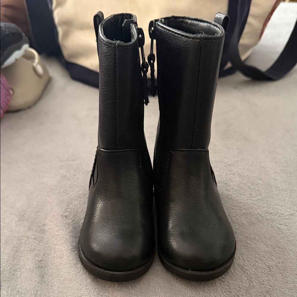 Cat & Jack Black Kids Boots